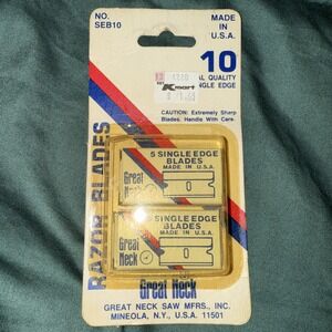 Great Neck SEB10 Replacement Scraper Blades VTG NOS